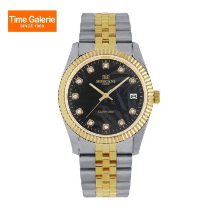 ROSCANI ROSW497793 Black Dial 35MM Stainless Steel Strap Analog Women Watch ROSCANI ROSW497793 Black Dial 35MM Stainless Steel Strap Analog Women Watch